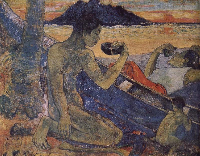 Paul Gauguin A single-plank bridge oil painting picture